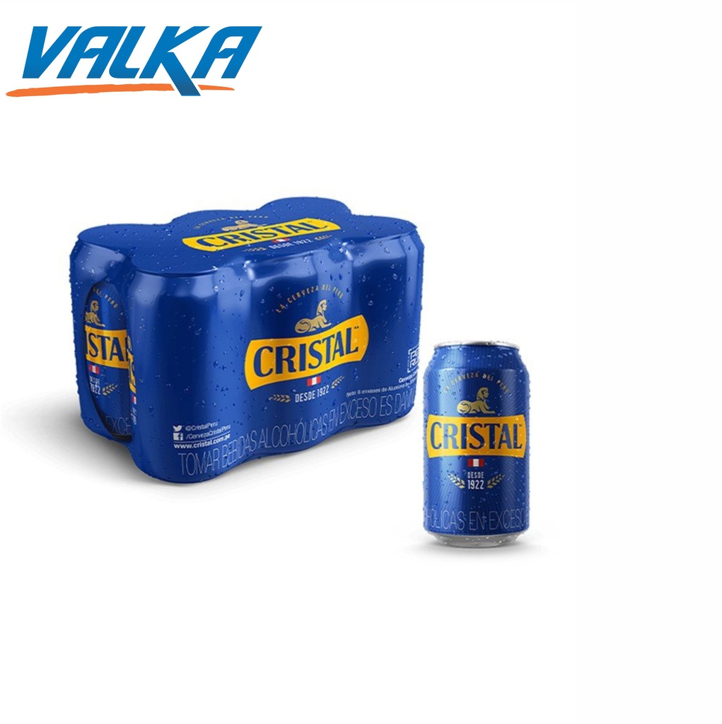 CERVEZA CRISTAL SIX PACK LATA 355ML | Valka