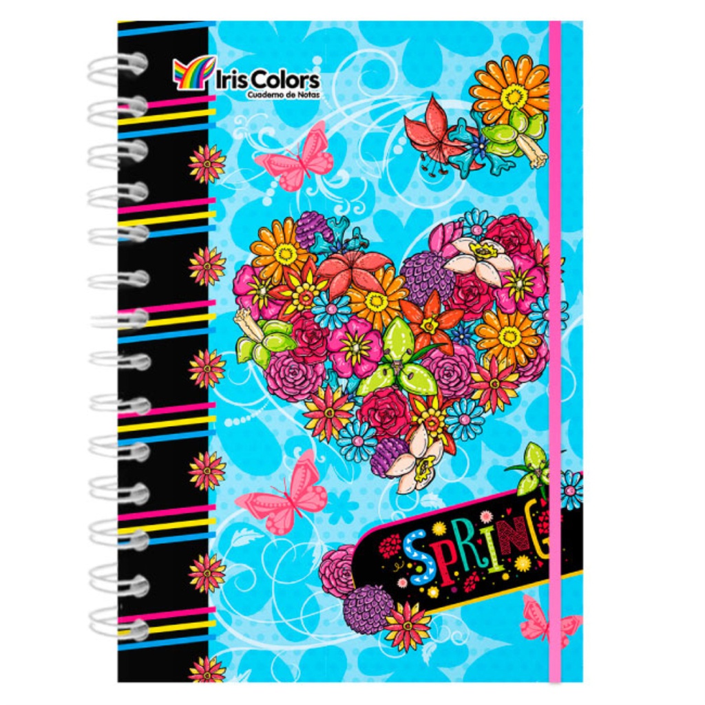 Libreta Espiral T/ Cuaderno 125 Hojas IRIS COLOR