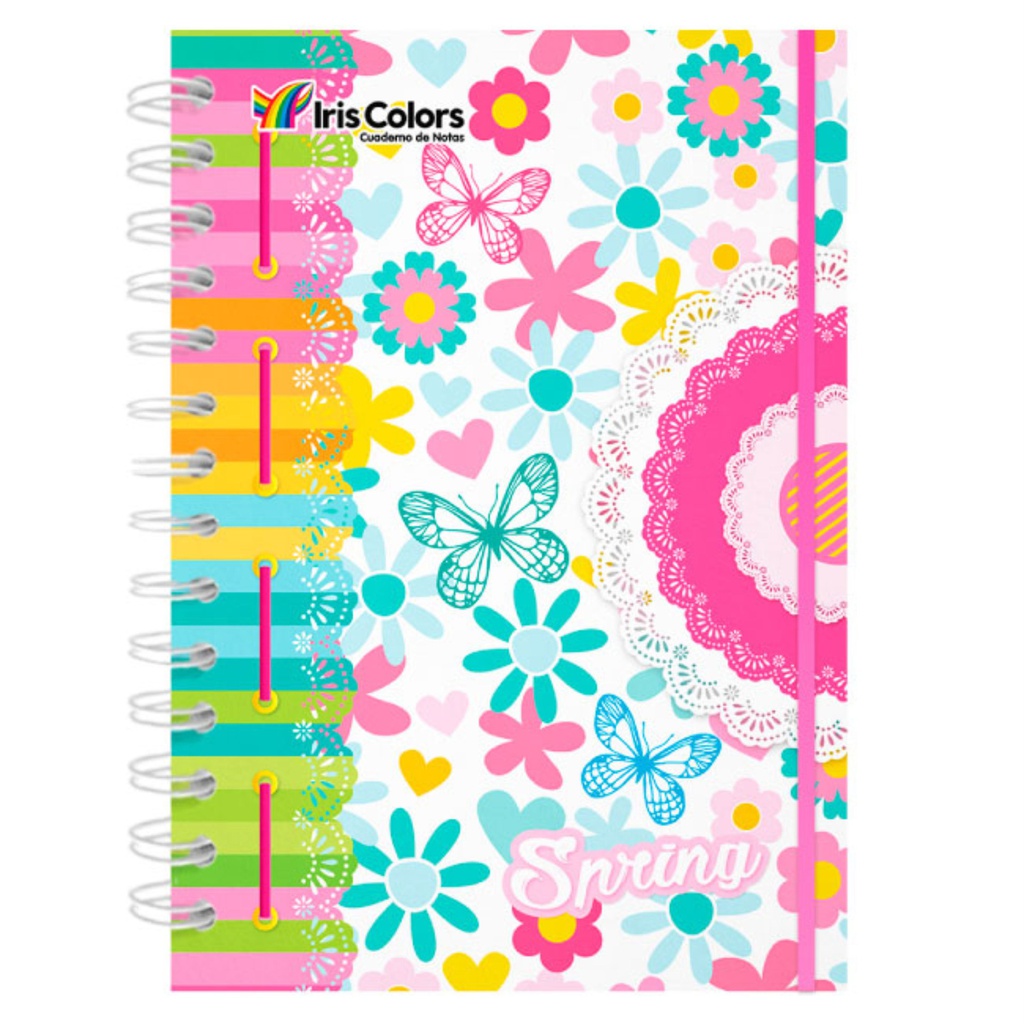 Libreta Espiral T/ Cuaderno 125 Hojas IRIS COLOR