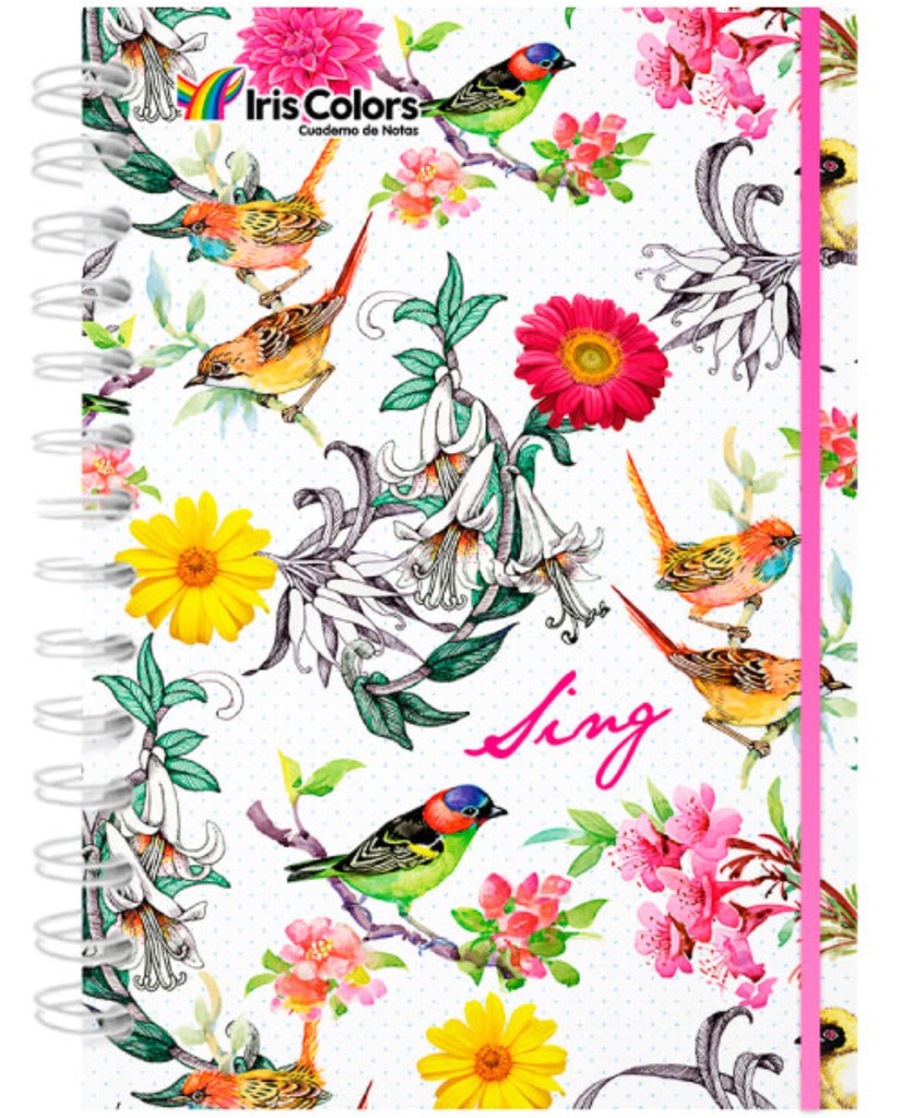 Libreta Espiral T/ Cuaderno 125 Hojas IRIS COLOR