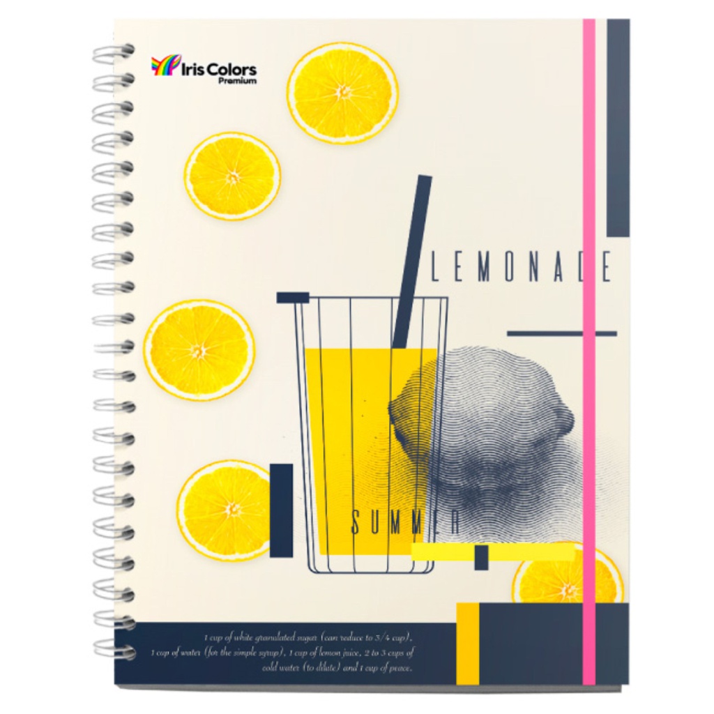 Cuaderno Anillado A4 Premiun Iris Color