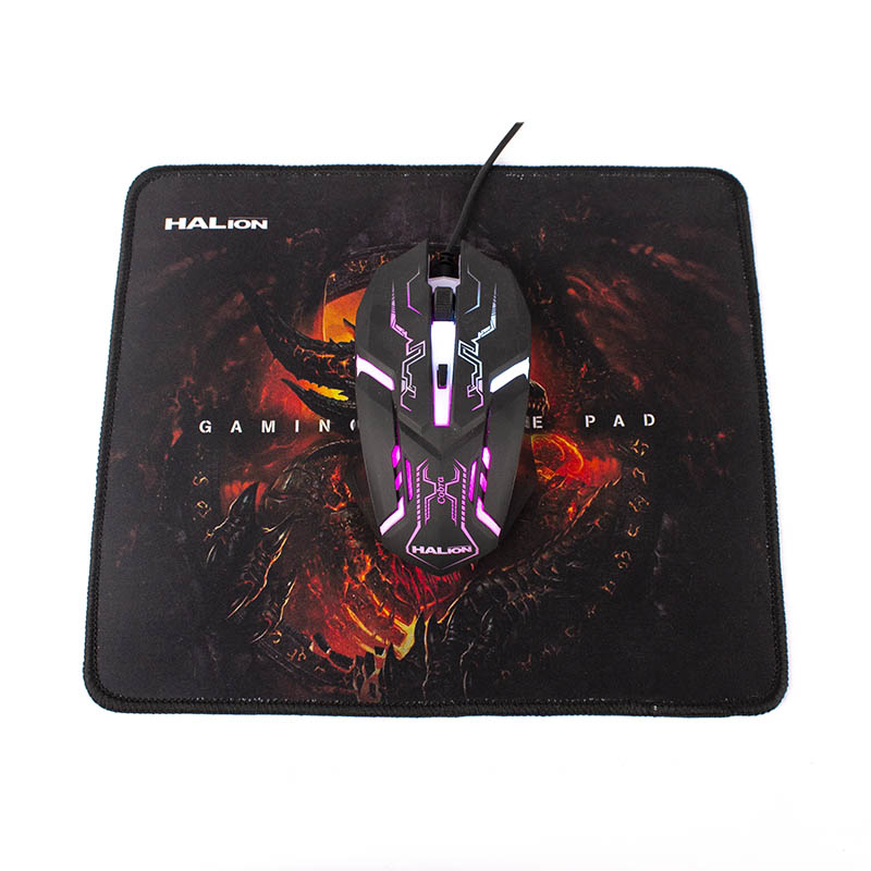 MOUSE GAMER + PAD HALION COBRA HA-911P USB