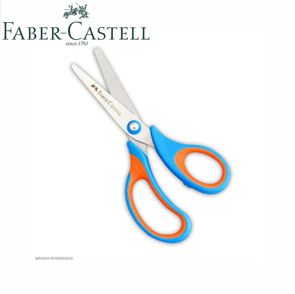 TIJERA ESCOLAR SOFT TOUCH (13 cm) FABER CASTELL