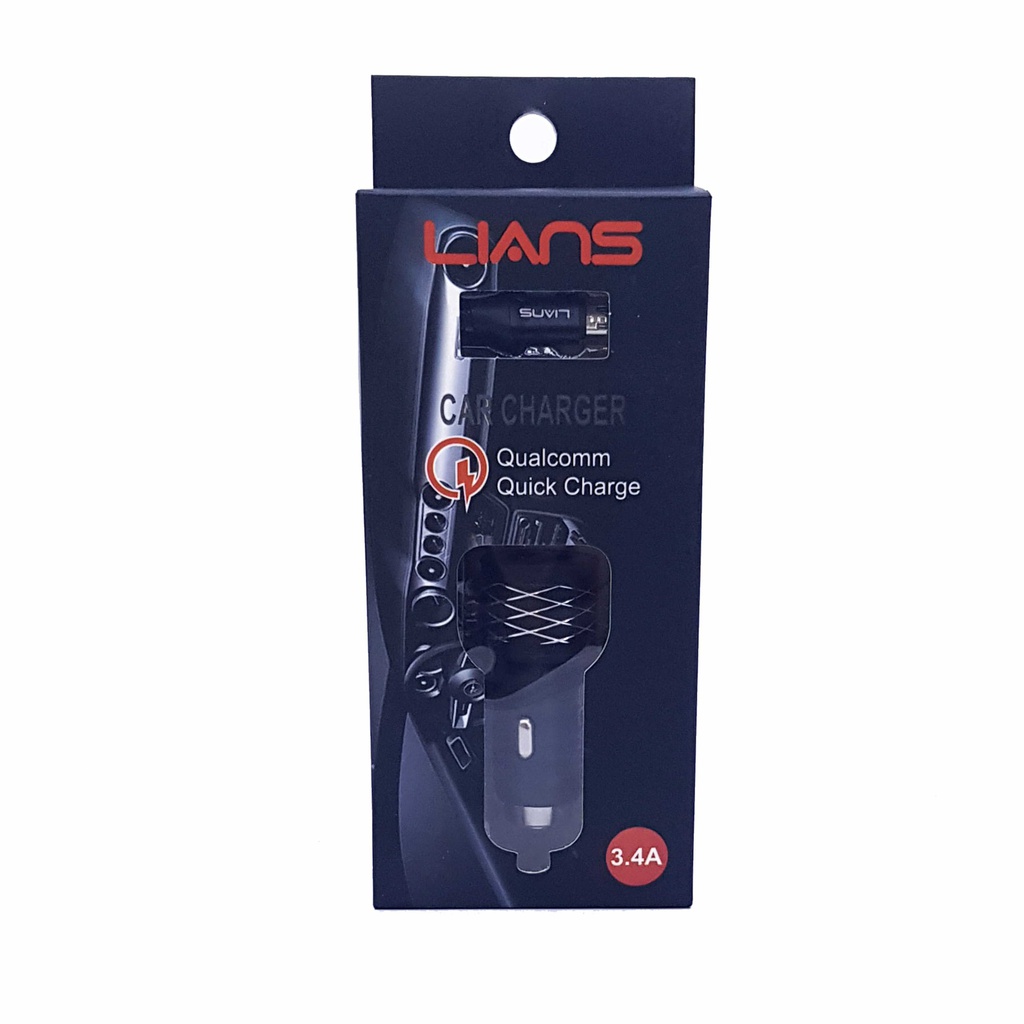 Cargador de Carro para Celular LIANS + Cable
