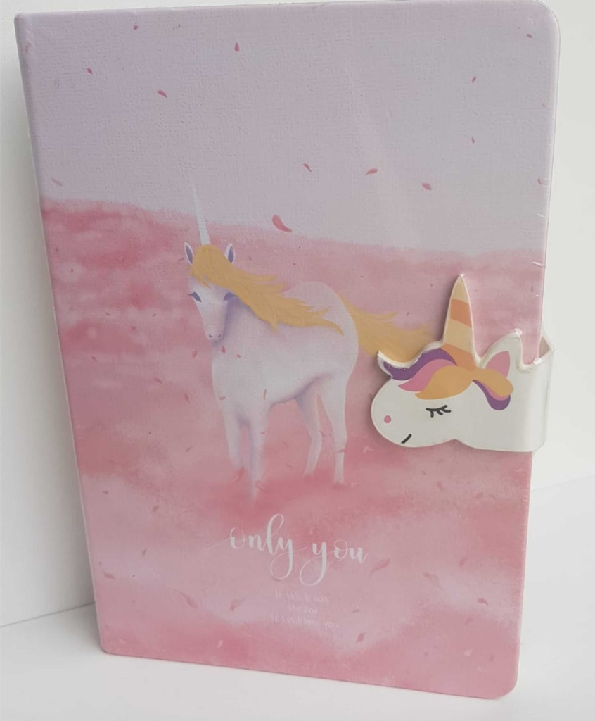 Libreta Unicornio C/Broche