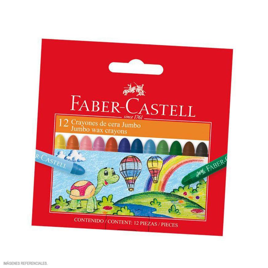 CRAYONES X 12 JUMBO FABER-CASTELL