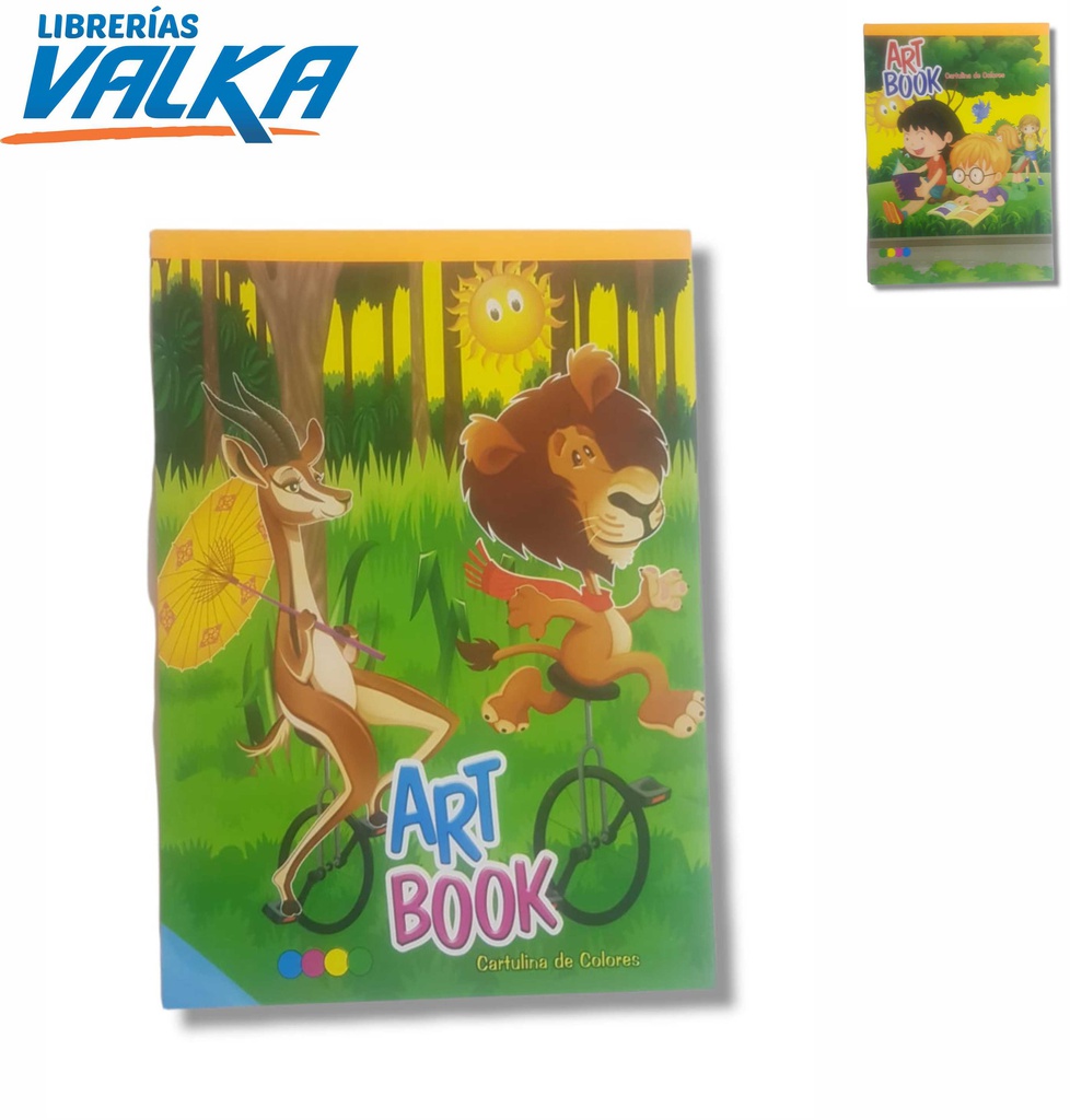 ART BOOK CARTULINA DE COLORES 16 HOJAS