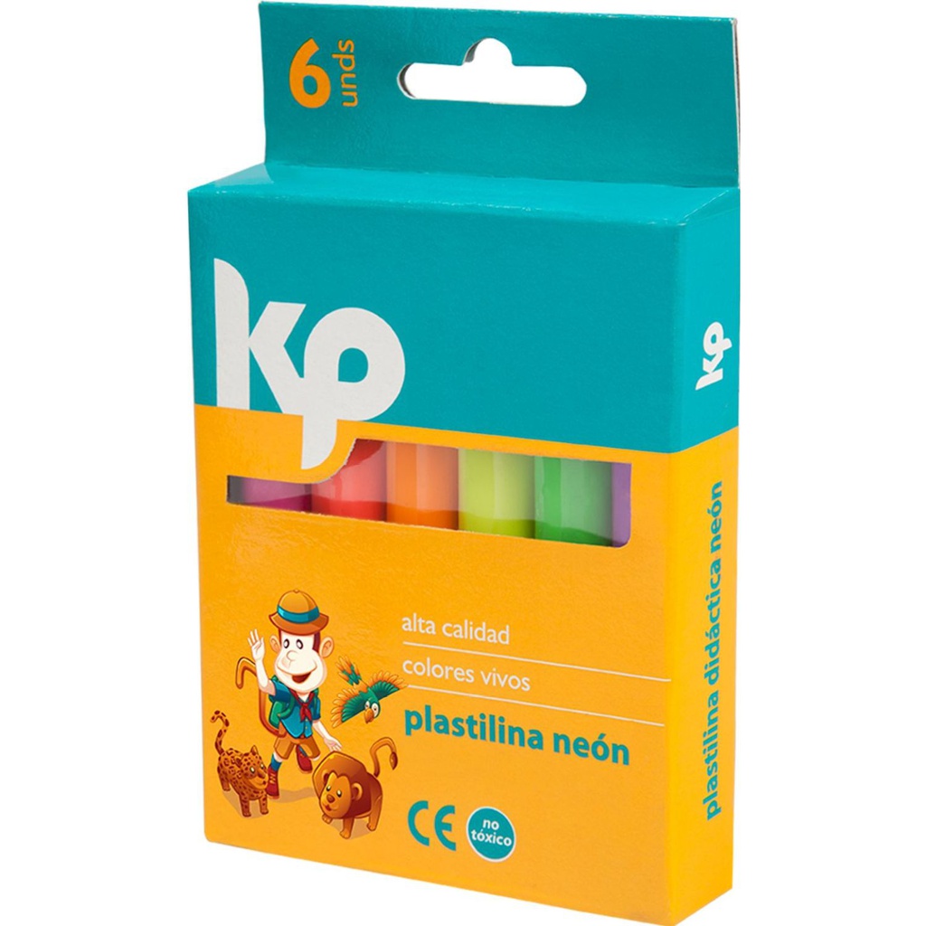 PLASTILINA NEÓN JUMBO X 6 KP