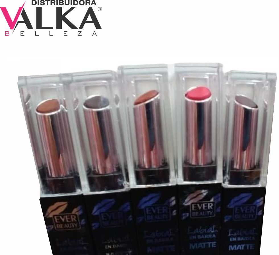 LABIALES EN BARRA MATTE, LABIALES EVER BEAUTY