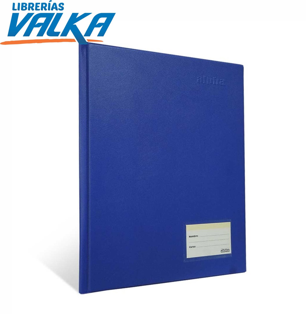 FOLDER DOBLE TAPA A-4 CON GUSANITO ALPHA