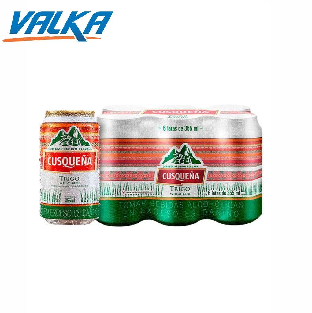 CERVEZA CUZQUEÑA TRIGO SIX PACK LATA 310ML