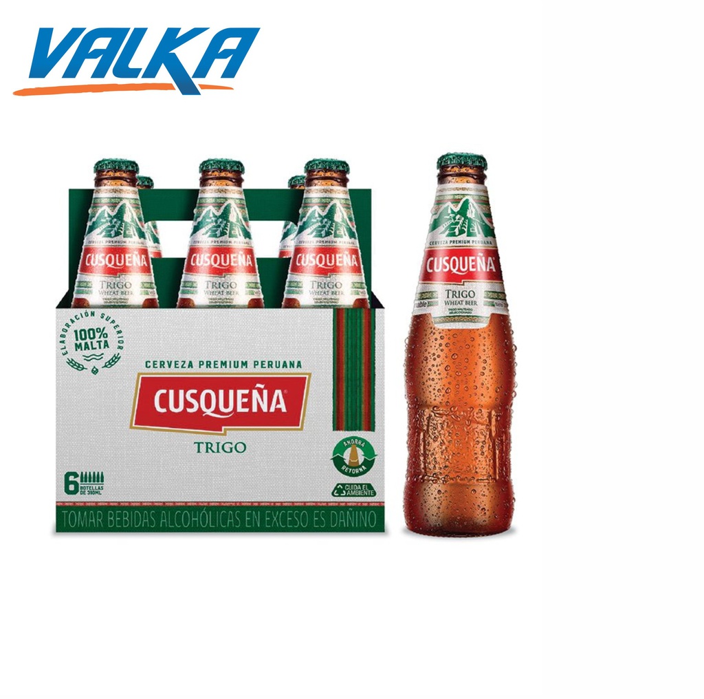 CERVEZA CUZQUEÑA TRIGO SIX PACK BOTELLA 355ML