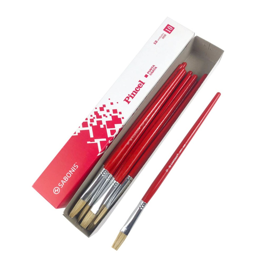 PINCEL PUNTA CHATA SABONI N° 10 DOC