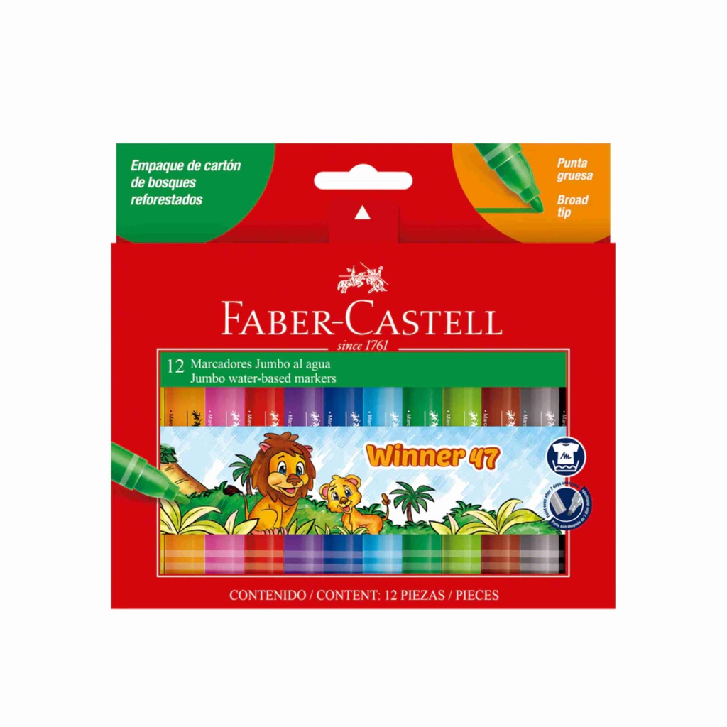 PLUMONES WINNER 47 X 12 FABER CASTELL