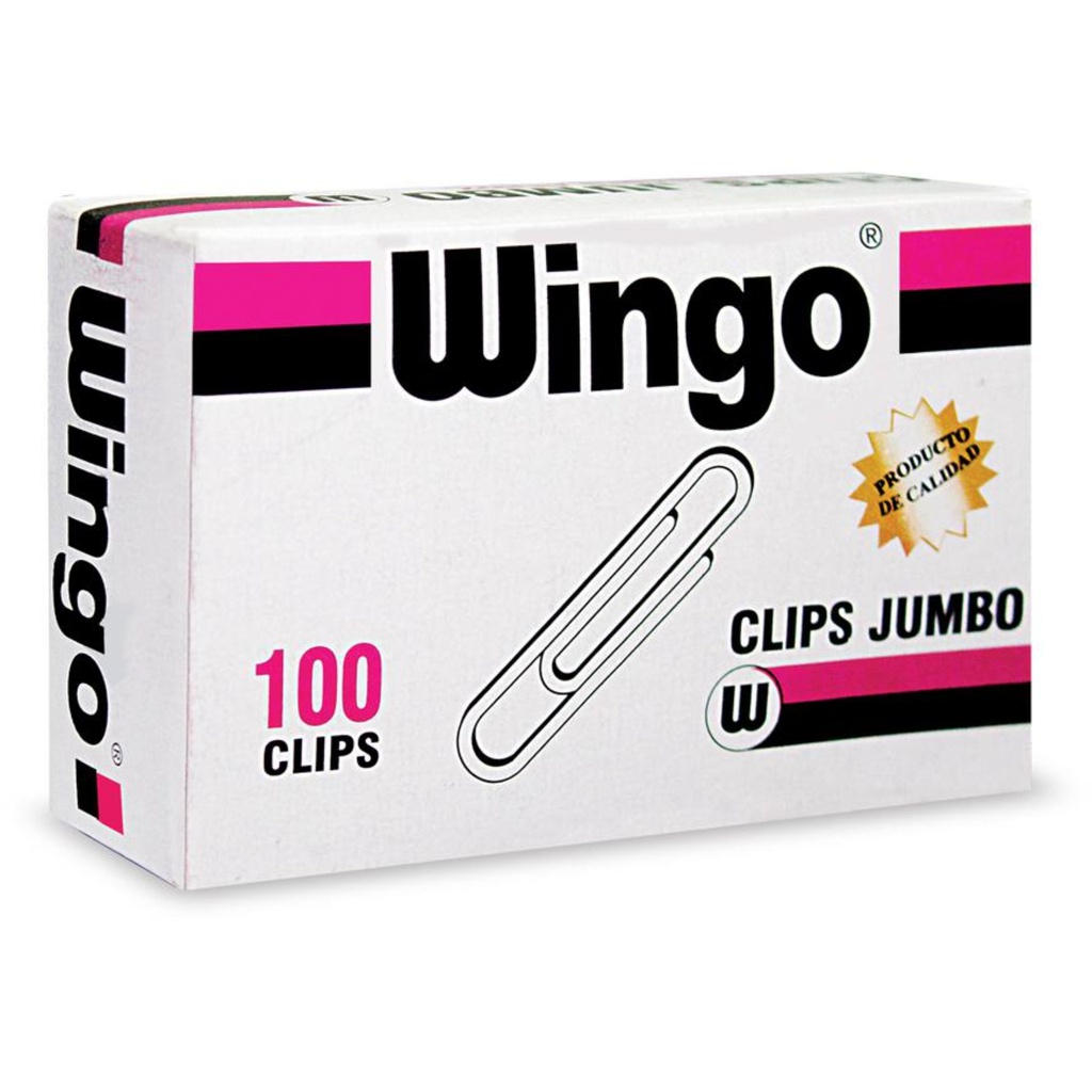 CLIPS JUMBO CAJA X 100 UND WINGO