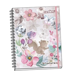 Cuaderno Espiral A4 Cuadriculado Natural Andes 160 Hojas