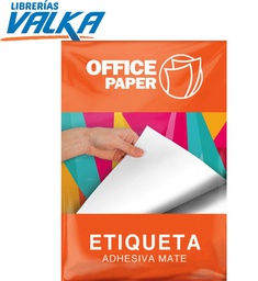 PAPEL ADHESIVO BLANCO MATE A4 180GR 1 HOJA