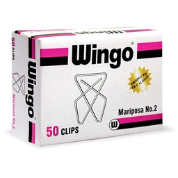 CLIPS MARIPOSA WINGO CHICO CAJA X 50 UND