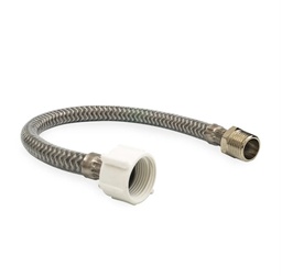 TUBO DE ABASTO DE ALUMINIO REFORZADO CON RECUBRIMIENTO DE PVC 1/2&quot;x7/8&quot;x40cm